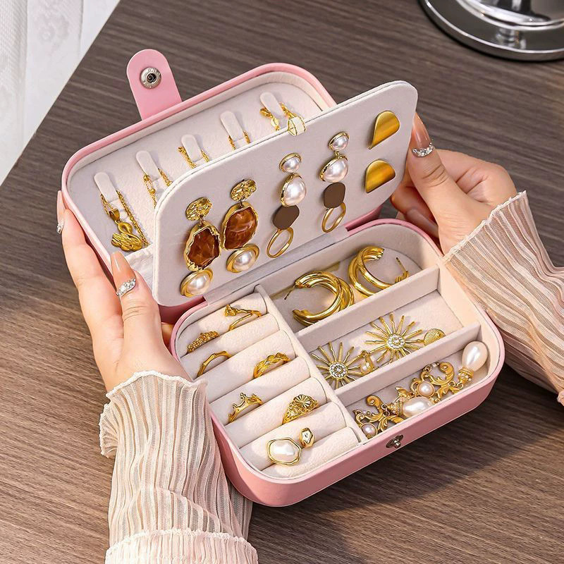 Przenośne mini pudełko na biżu – Travel Accessories Jewelry recenzja i cena