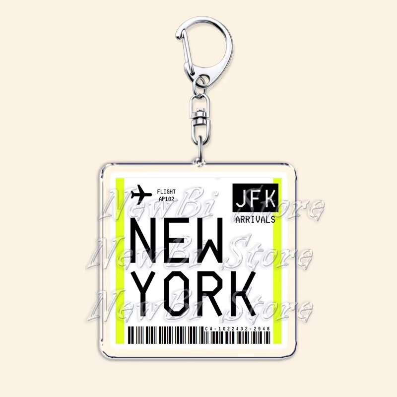Breloczek z motywem biletu lot – Travel Accessories Jewelry recenzja i cena